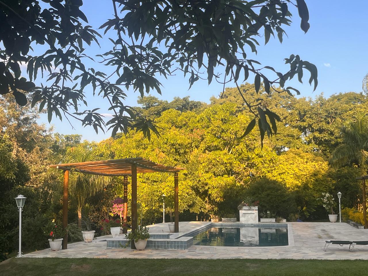 Espaço aberto da chácara